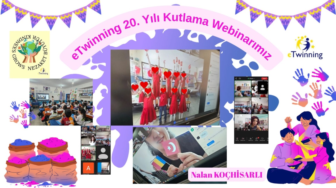 “Nezaket Büyütür” isimli E-Twinning projesi kapsamında E-Twinning’in 20. yılı Kutlama Webinarı Yapıldı.